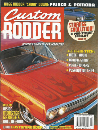 CUSTOM RODDER 2004 JULY - REMOTE ENTRY, MOONEYES PUSH BUTTON, FAT MAN LOWERING 